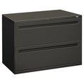 Hon 42" W 2 Drawer File Cabinet, Charcoal, A4/Legal/Letter H792.L.S